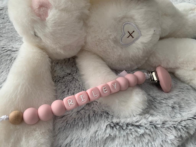 Pastel Personalised Fully Customisible  Dummy Clip - Lilith Loves Henry