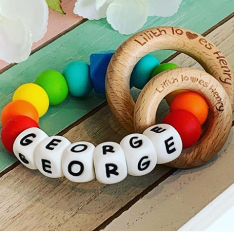 Personalised teething toy discount
