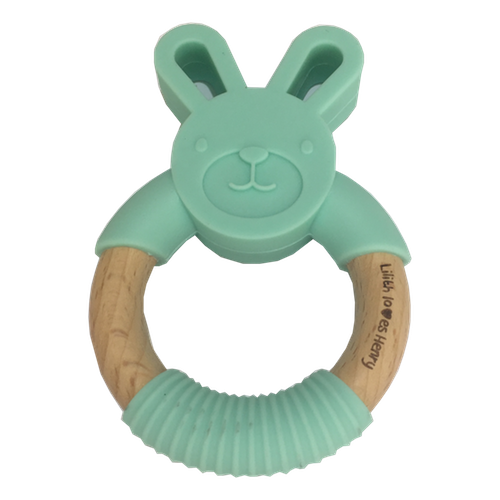 Rabbit Teething Ring - Lilith Loves Henry